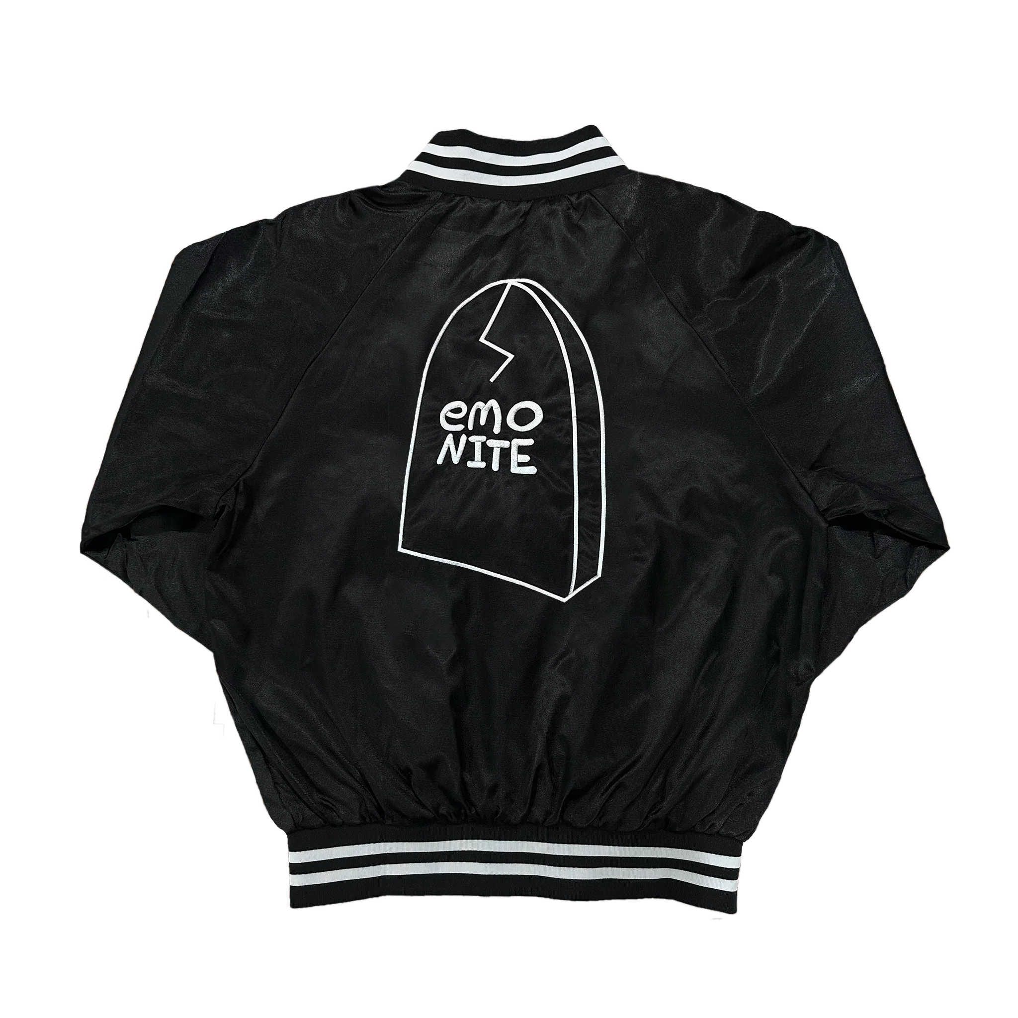 Graveboy Satin Jacket - Black